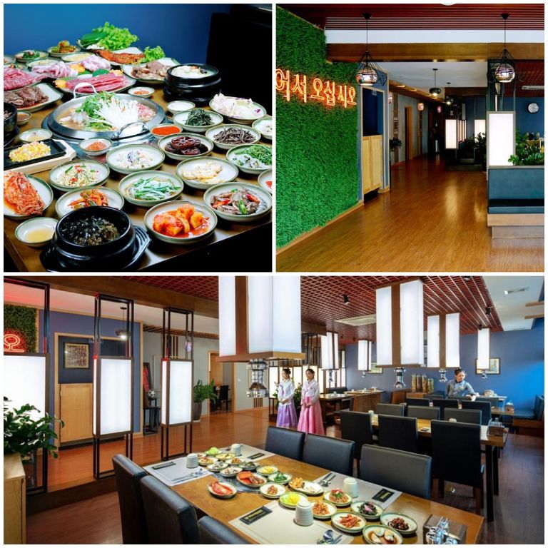 Nhà hàng Hàn Quốc với không gian ấm cúng, pancha lên đến 15 món.