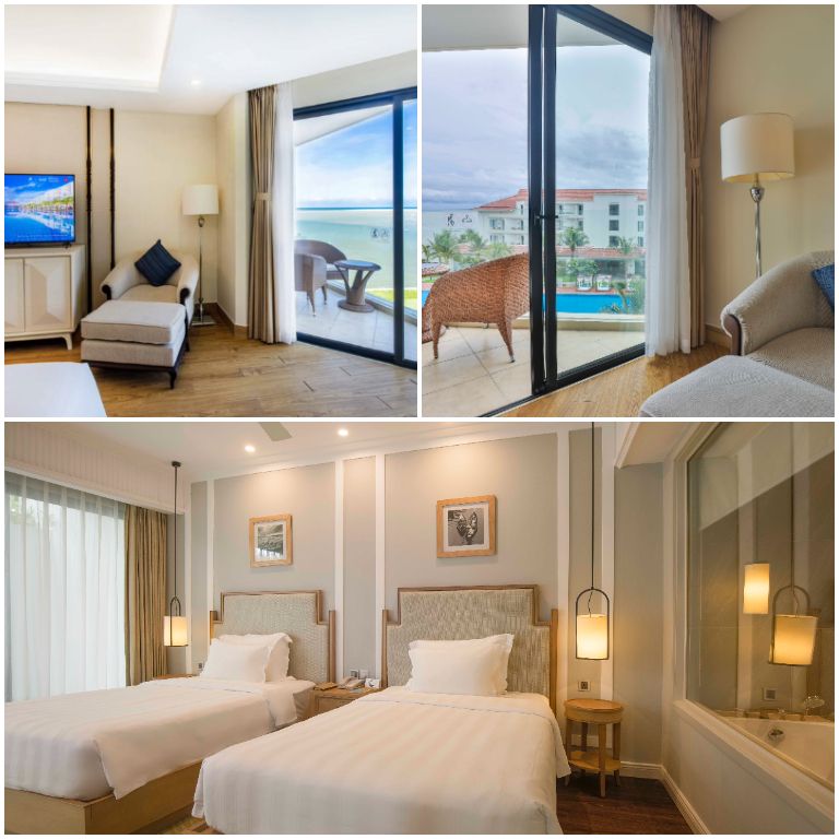 Hạng phòng này của resort có chi phí thấp nhất, được thiết kế ban công rộng rãi có view nhìn ra biển tạo không gian thoáng đãng, mát mẻ 