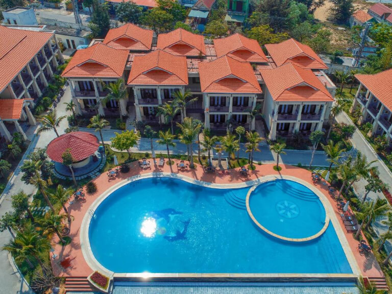 Manli Resort Quảng Bình được nhìn từ trên cao