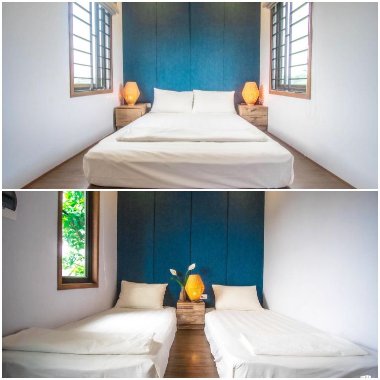 Phòng Đơn được trang bị 1 giường đôi hoặc 2 giường đơn cùng trang thiết bị nội thất cơ bản (nguồn: Booking.com).