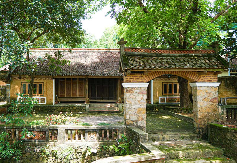 My Retreat Hiên Vân mang lối kiến trúc của một ngôi nhà quê. 