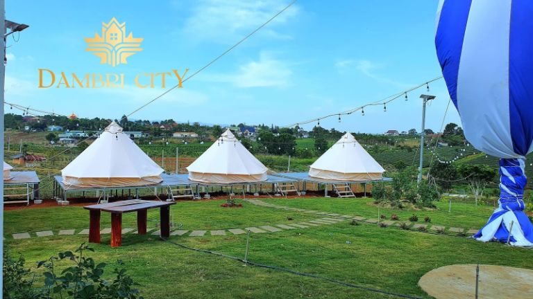 Dambri Bảo Lộc Resort với các khu lều trại cao cấp nằm trên diện tích đất 3ha. 