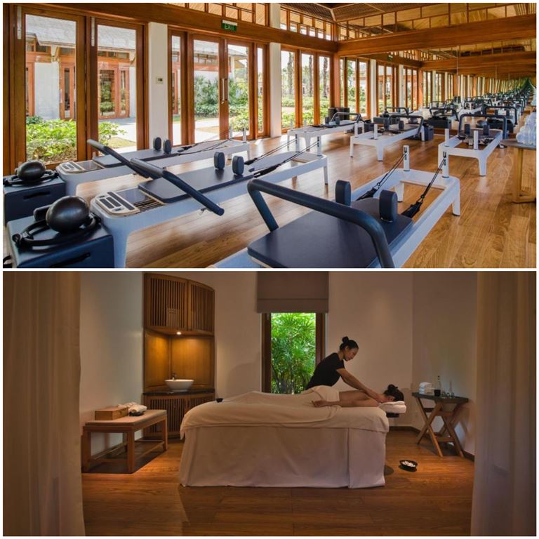 Azerai resort Cần Thơ cung cấp cho khách hàng dịch vụ spa và trung tâm thể hình rèn luyện thể chất lẫn tinh thần. 