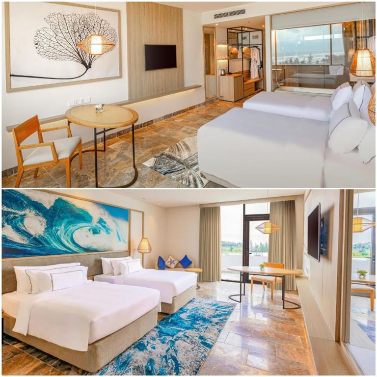 Resort Melia Danang Beach Resort đem đến đa dạng các hạng phòng khác nhau, phù hợp với nhóm khách từ 2 - 8 người. 