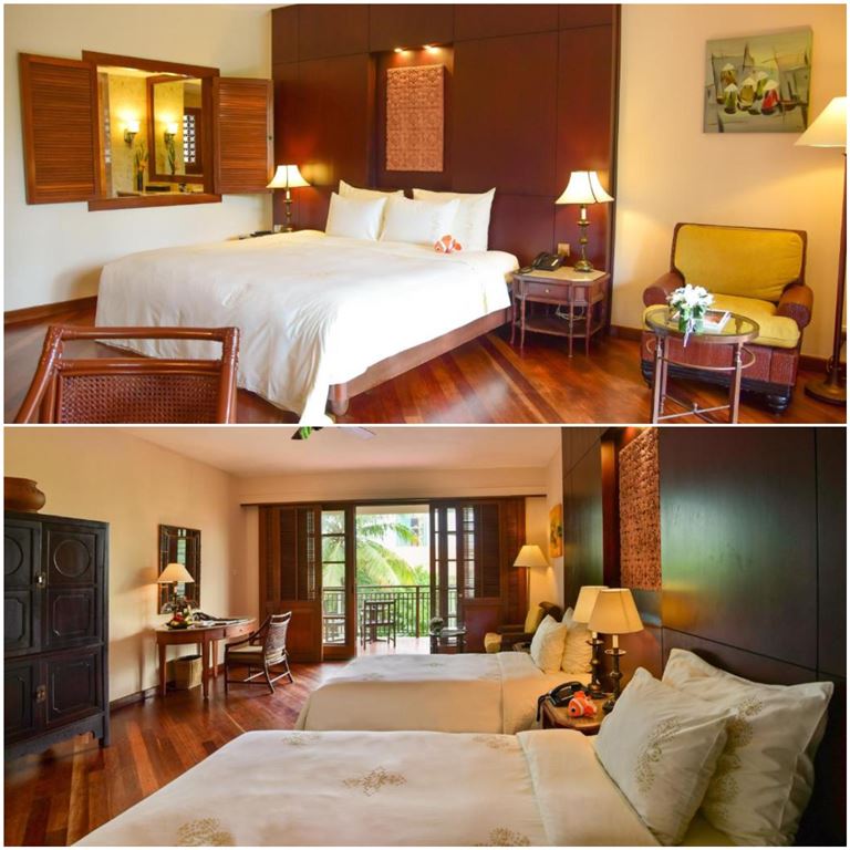 Furama Resort Đà Nẵng được thiết kế độc đáo với phong cách Champa pha trộn với kiến trúc Pháp cổ. 