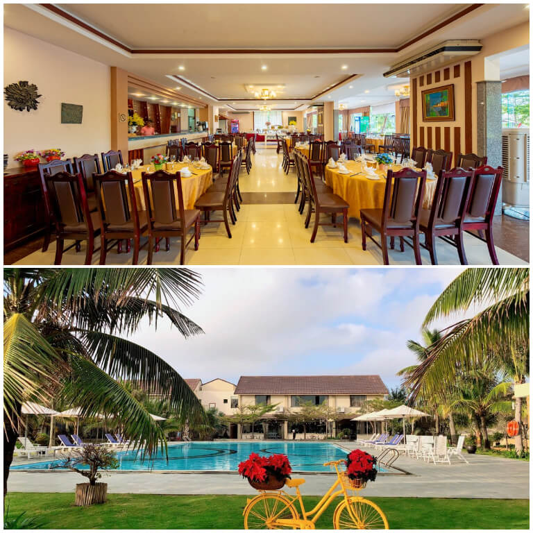 Tại resort cung cấp rất nhiều dịch vụ, tiện ích nổi bật là bãi biển riêng, hồ bơi ngoài trời rộng lớn, nhà hàng sang trọng phục vụ mọi nhu cầu của du khách.