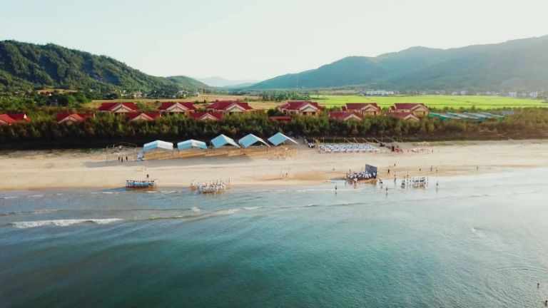 C Resort nằm bên biển Kỳ Xuân sở hữu không gian thiên nhiên trong lành, tươi mát. (nguồn: facebook.com)