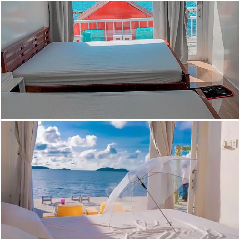 Thảo Thường Camp Resort với các căn bungalow với gam màu trầm ấm, sở hữu không gian hoà nhập thiên nhiên với view trọn cảnh biển.