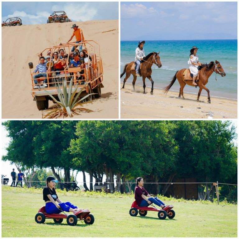 Với khuôn viên rộng hơn 10 ha, du khách sẽ có cơ hội trải nghiệm vô vàn các hoạt động vui chơi, giải trí hấp dẫn như cưỡi ngựa, trượt cỏ,... (Nguồn: Internet)