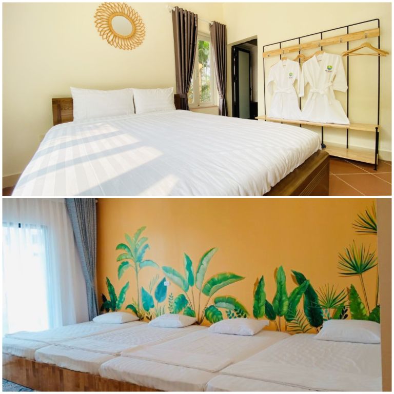 Resort Bamboo Phú Thọ có thiết kế phòng nghỉ theo lối vintage sáng tạo từ tre, nứa (nguồn: facebook.com)