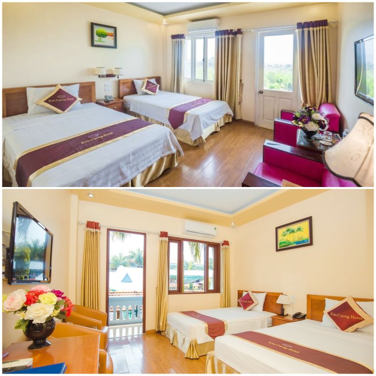 Đảo Ngọc Xanh Resort Phú Thọ có hệ thống phòng nghỉ hiện đại, thiết kế mở cùng tông vàng trẻ trung (nguồn: facebook.com)