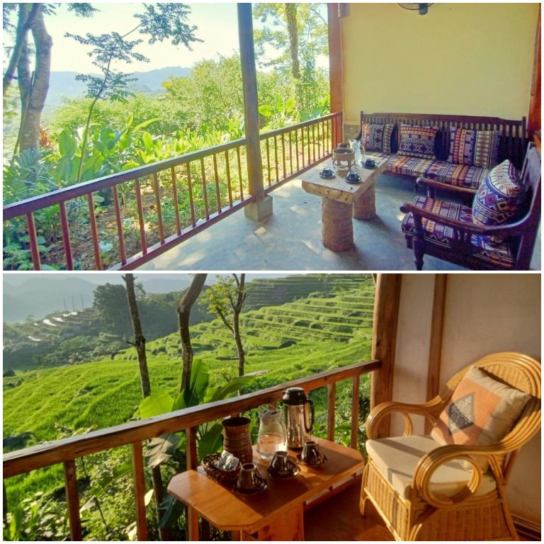 Điểm nhấn của các phòng nghỉ của resort Pù Luông này là có ban công siêu thoáng, view xịn (nguồn: Booking.com).