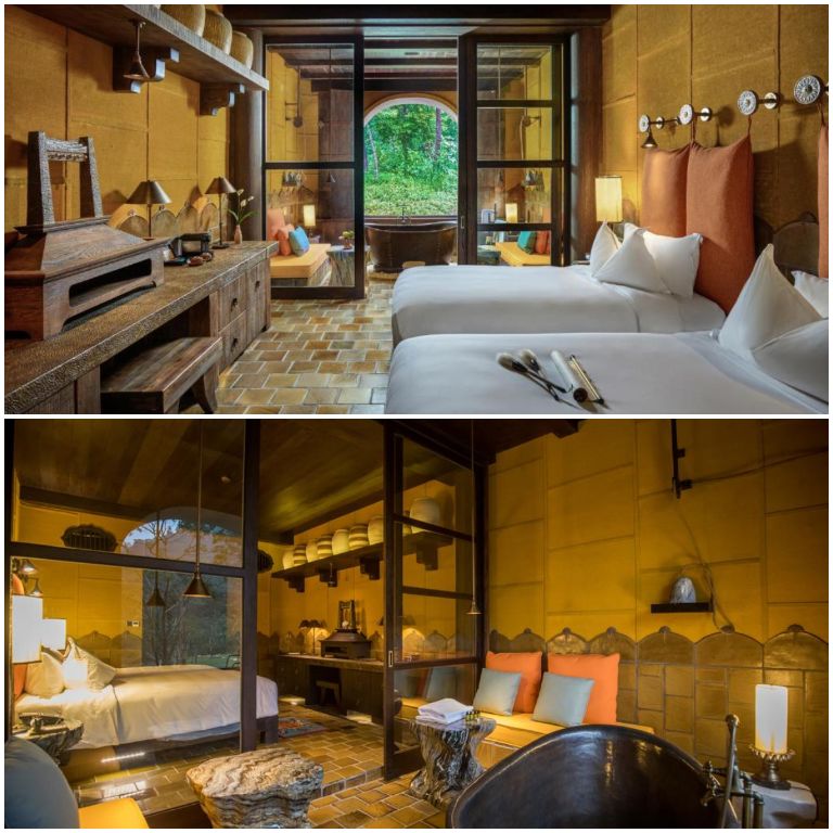 Resort Yên Tử Legacy với hệ thống phòng nghỉ lấy cảm hứng cổ Việt. 