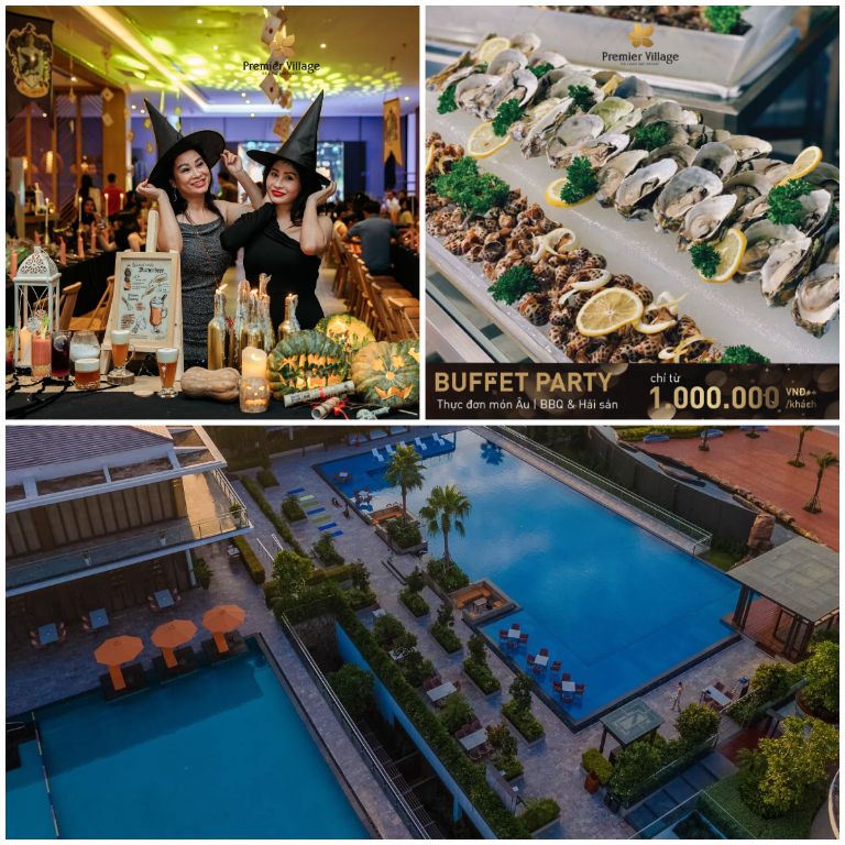Premier Village Ha Long Bay Resort với buffet bia kết hợp với hàu, bể bơi vô cực hàng đầu.