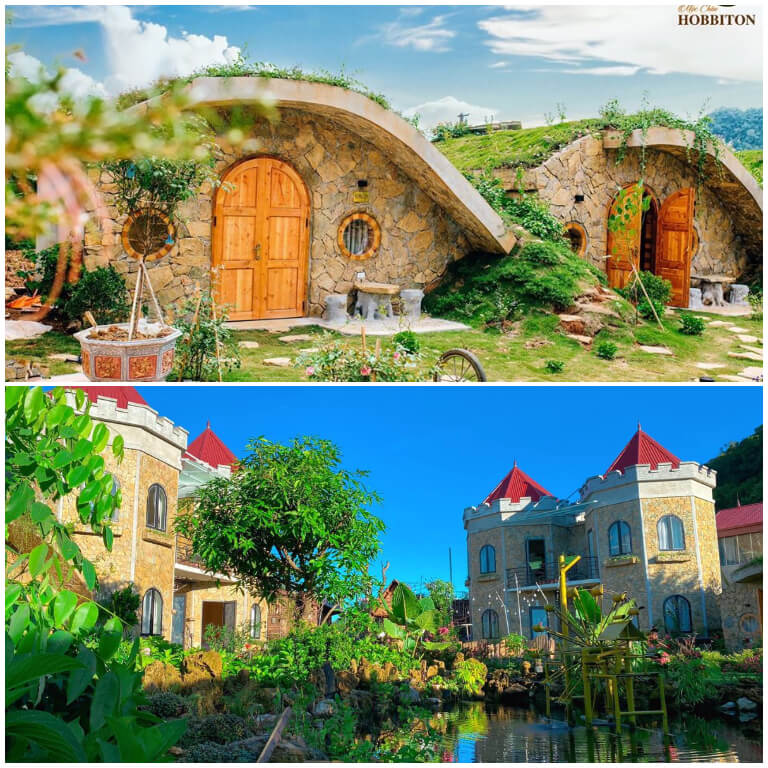 Mộc Châu Hobbiton hiện đang có 3 hạng phòng nghỉ khác nhau được thiết kế độc đáo, mang phong cách cổ tích bao gồm villa nhà gỗ, nhà hobbit lớn và nhà hobbit nhỏ.