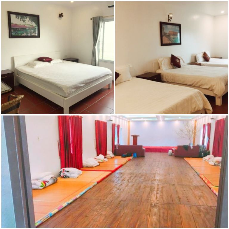 Hệ thống phòng của Resort Quảng Tây được phân hạng theo số lượng giường trong phòng. (nguồn: Booking.com).