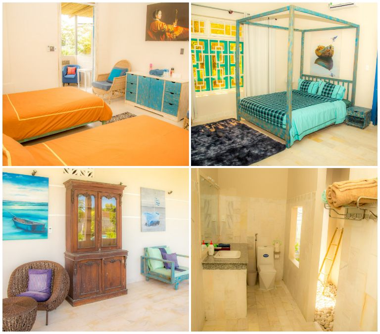 Phòng nghỉ được thiết kế theo phong cách trẻ trung, hiện đại với những gam màu nổi bật như cam, xanh, tím,... (Nguồn: Internet)