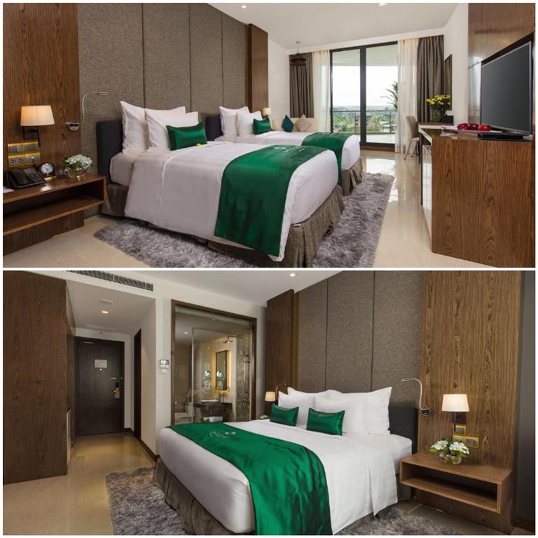 Du khách hài lòng với hệ thống phòng nghỉ khách sạn và biệt thự thiết kế hiện đại, đầy đủ tiện nghi tại DIC.