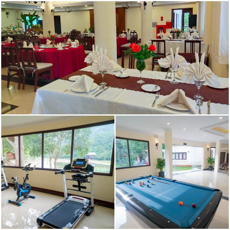 Sài Gòn - Ba Bể Resort Bắc Kạn cung cấp đến cho các du khách rất nhiều các dịch vụ, tiện ích, nổi bật nhà hàng, quán cafe, phòng họp, hội nghị đẳng cấp,...