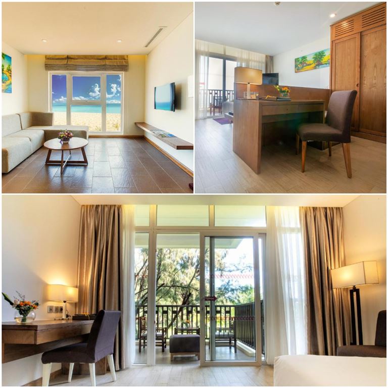 Sandy Beach Resort Đà Nẵng đem đến hạng phòng đẳng cấp Premium Suite thích hợp cho các cặp đôi và gia đình từ 2 - 4 người. 