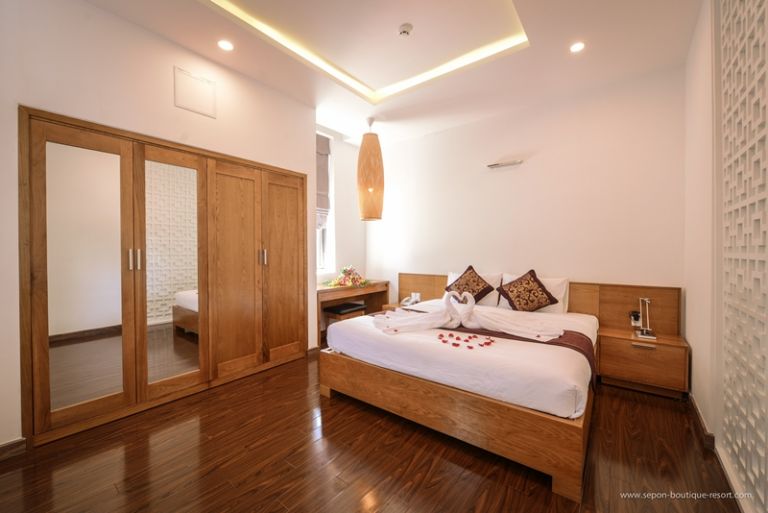 Sepon Suite là hạng phòng nghỉ cao cấp nhất, được thiết kế theo phong cách cổ điển rát sang trọng.(nguồn: seponresort.com)