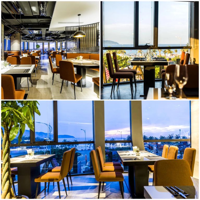 Le Paul's Kitchen tại khách sạn Stella Maris Beach Đà Nẵng có những khu vực bàn chia thành các nhóm khách khác nhau. (nguồn: 