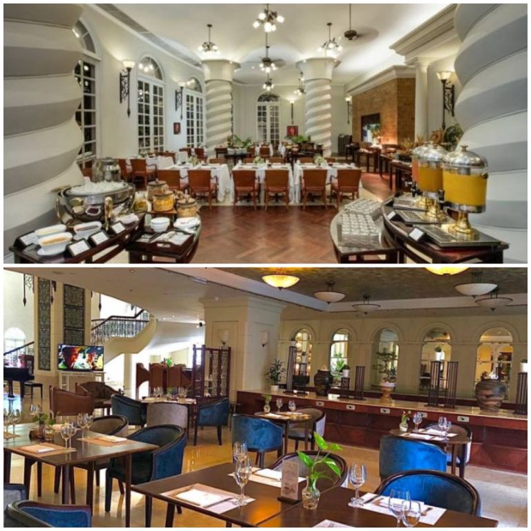 Không gian nhà hàng tại Sunrise Nha Trang Beach Hotel and Spa được thiết kế rộng rãi với các phong cách châu Âu cổ điển, sang trọng. (nguồn: booking.com)