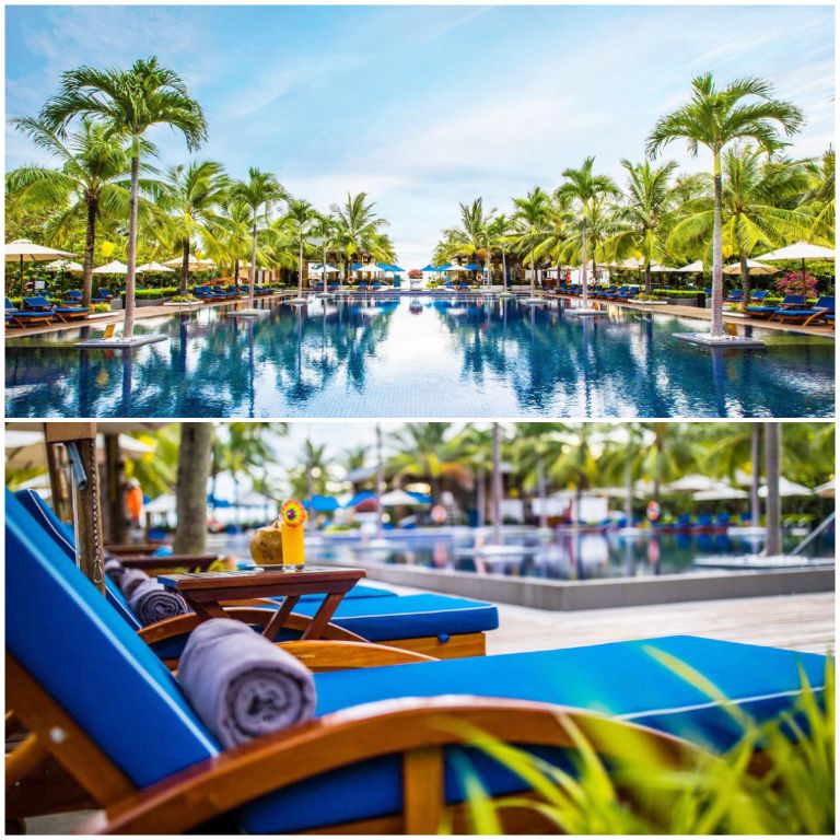 Sunrise Premium Resort Hội An có hai hồ bơi cho du khách miễn phí sử dụng (nguồn: agoda.com)