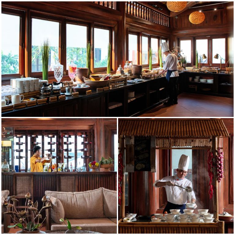 Tiện ích nhà hàng của Tràng An resort này phục vụ từ 6 giờ sáng đến 22 giờ 30 tối. 