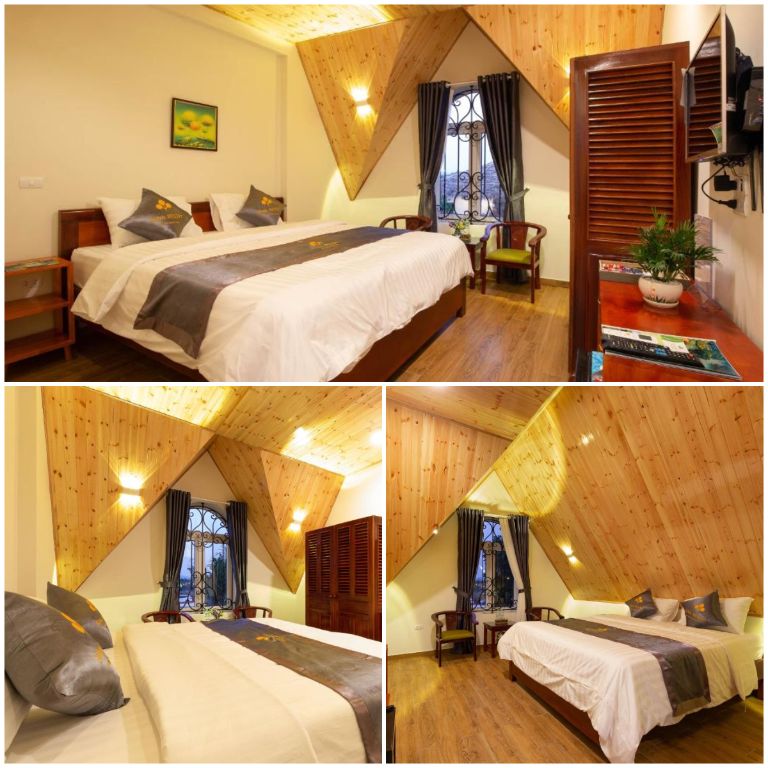 Các phòng nghỉ đều được thiết kế với phong cách vừa truyền thống vừa hiện đại.
