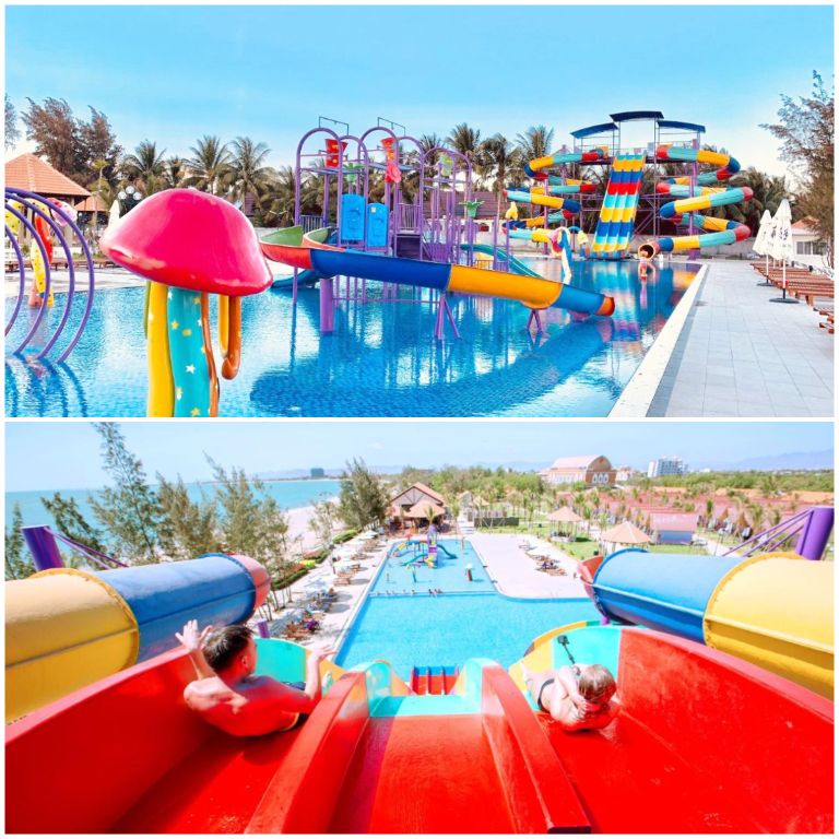 TTC Resort Ninh Thuận là resort duy nhất tại Phan Rang Ninh Thuận sở hữu một công viên nước giải trí ngay trong khuôn viên (nguồn: booking.com)