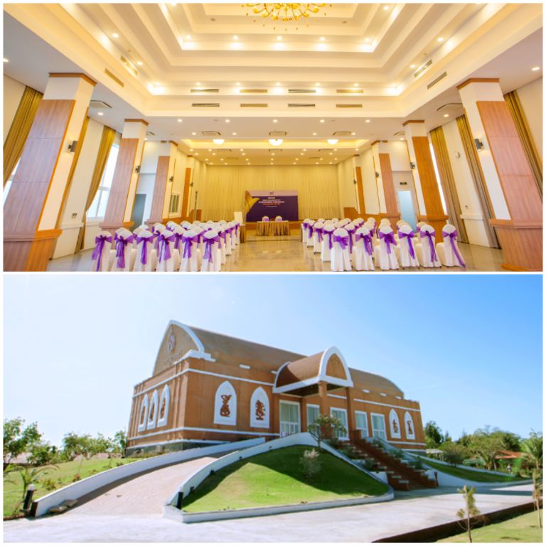TTC Resort Ninh Thuận mang đến không gian hội họp cực rộng với phong cách thiết kế hiện đại, đáp ứng được đa dạng các loại hình sự kiện (nguồn: booking.com)