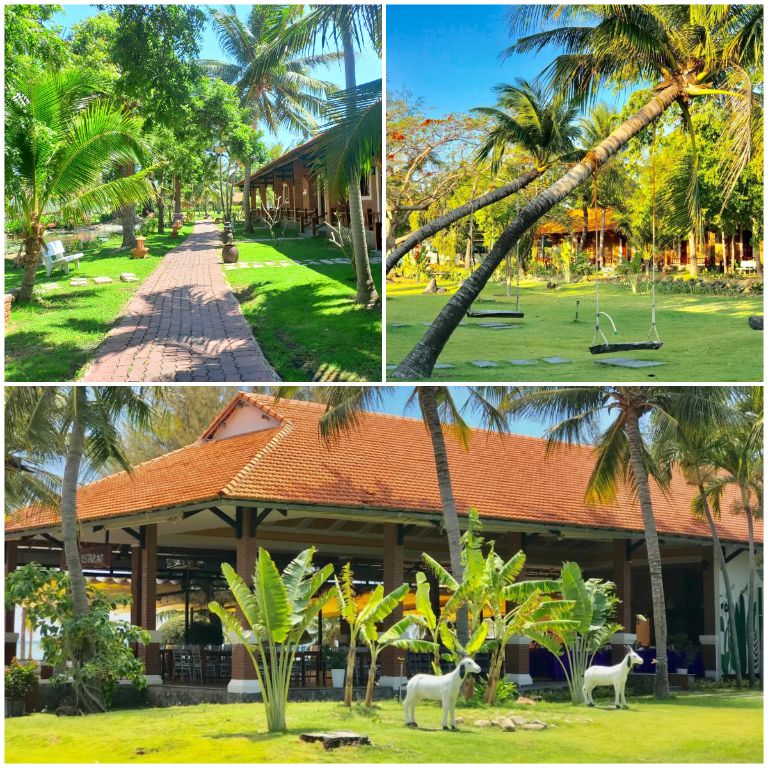 TTC Resort Ninh Thuận có khuôn viên xanh rộng lớn với nhiều góc sống ảo và thư giãn (nguồn: booking.com)