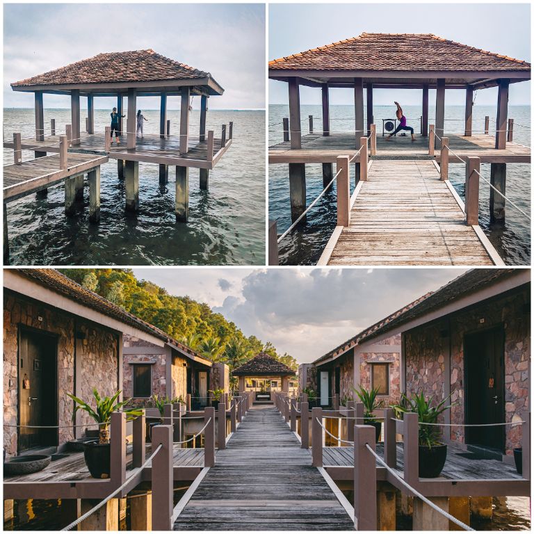 Vedana Wellness and Spa được xây dựng hoàn toàn trên mặt nước với 9 chòi gỗ riêng tư (nguồn: booking.com)