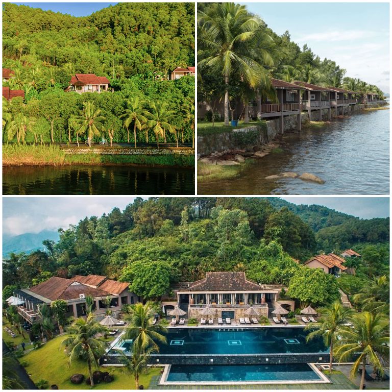 Khuôn viên Vedana Lagoon Resort & Spa Hue mang đến sự trong lành, gần gũi với thiên nhiên (nguồn: booking.com) 