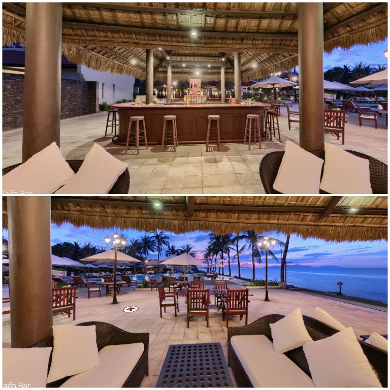 The Falio Bar sở hữu tầm nhìn ôm trọn bãi biển cho du khách tha hồ check in cháy máy (nguồn: booking.com)