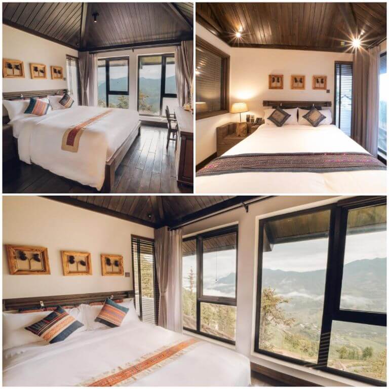 Phòng ngủ có không gian mở rộng rãi, thoáng mát, ôm trọn tầm nhìn ra rừng Samu hùng vĩ. (Nguồn: booking.com)