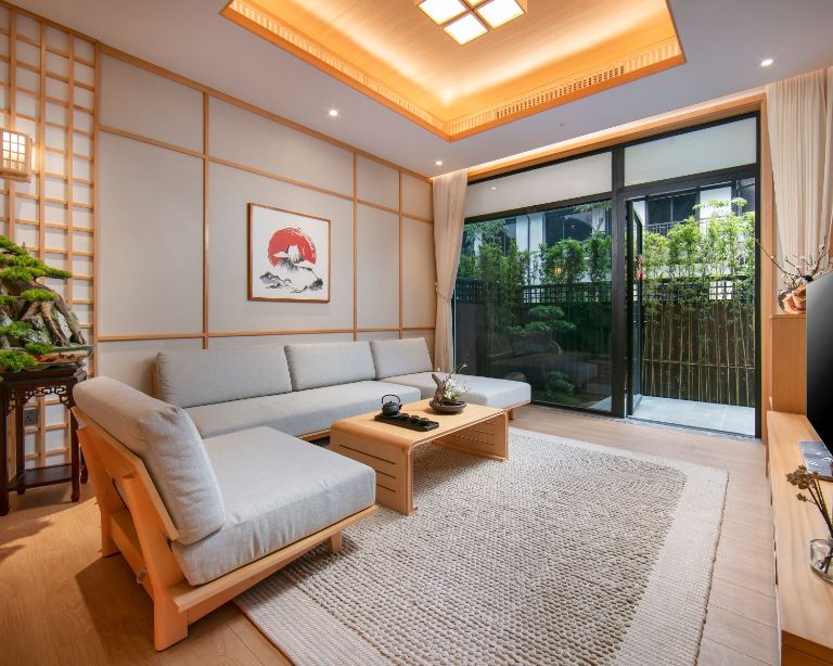 Phòng Yama Osen không chỉ đem đến không gian sang trọng và tiện nghi mà còn giữ lại nét đẹp truyền thống của kiến trúc Nhật Bản.