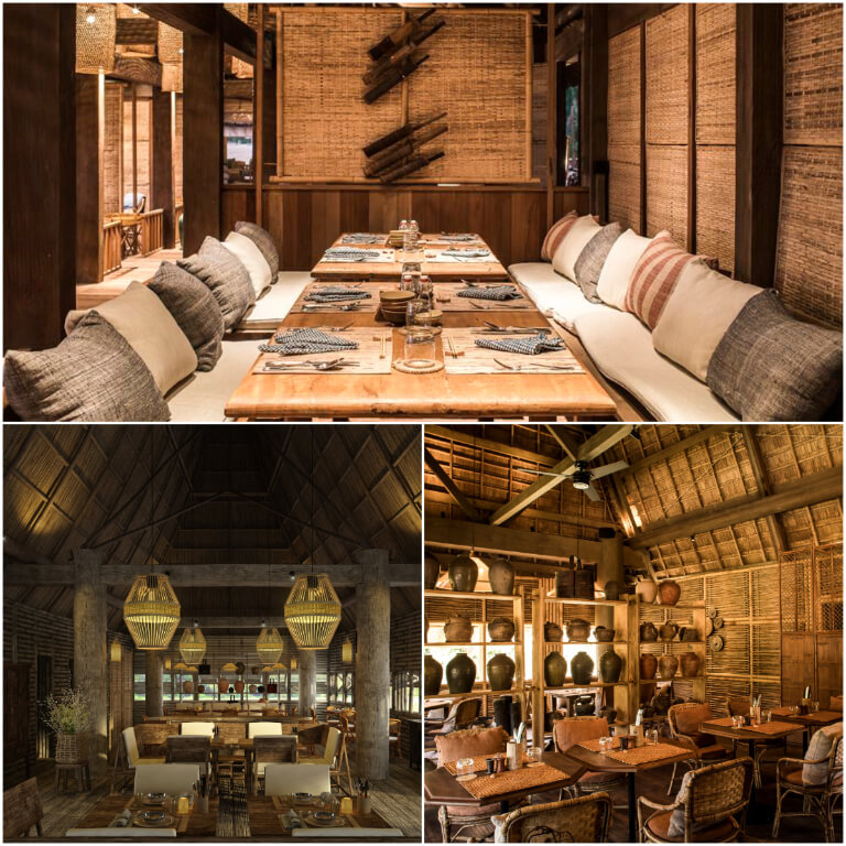 Thiết kế đa dạng không gian ẩm thực từ 3 nhà hàng của Zannier Phú Yên.