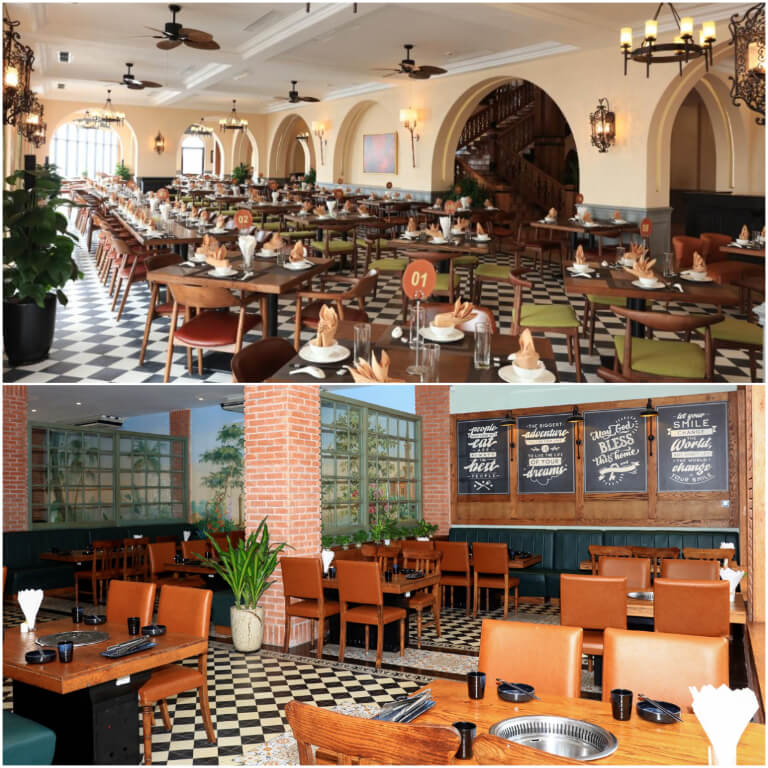Khách sạn sở hữu hệ thống nhà hàng đa dạng, mang đến nhiều không gian ẩm thực tuyệt vời. 