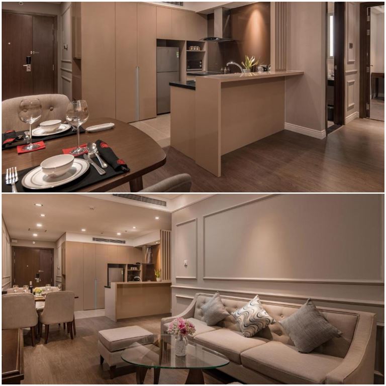 Căn Hộ Harmony gây ấn tượng với không gian phòng khách riêng biệt, phòng bếp tiện ích và phòng tắm hiện đại.