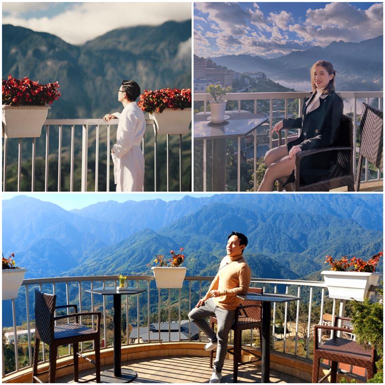 Khách sạn Amazing Hotel Sapa gây ấn tượng với tầm nhìn cực sịn ra núi Hoàng Liên Sơn hùng vĩ và thung lũng Mường Hoa thơ mộng. 