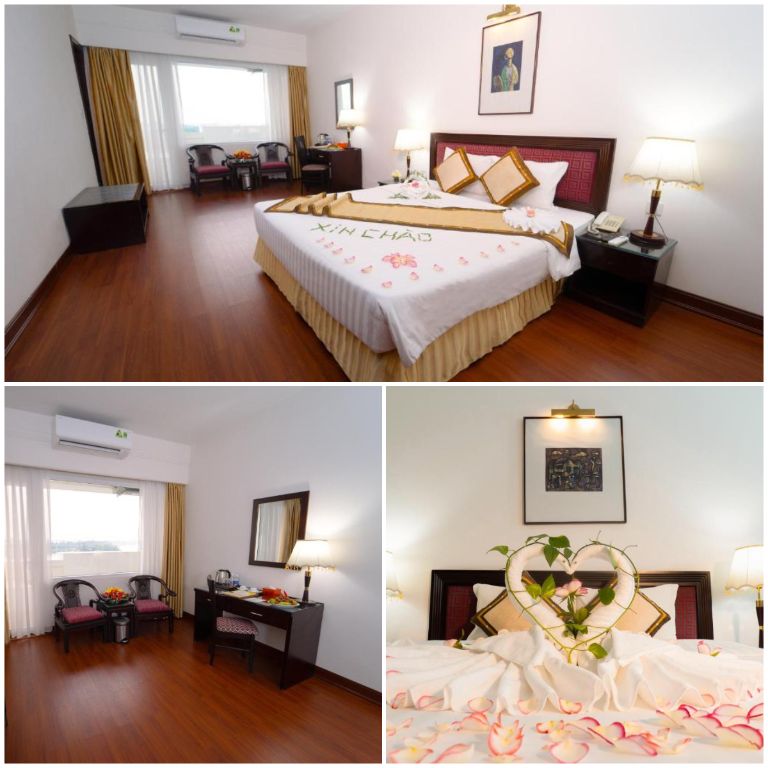  Khách sạn có nhiều loại phòng và suite sang trọng với thiết kế hiện đại và tiện nghi cao cấp. 