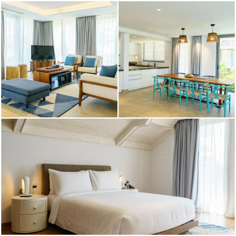 Citadines Pearl Hoi An với hệ thống phòng nghỉ mang lối kiến trúc sang trọng của tone màu tươi sáng với view biển. 