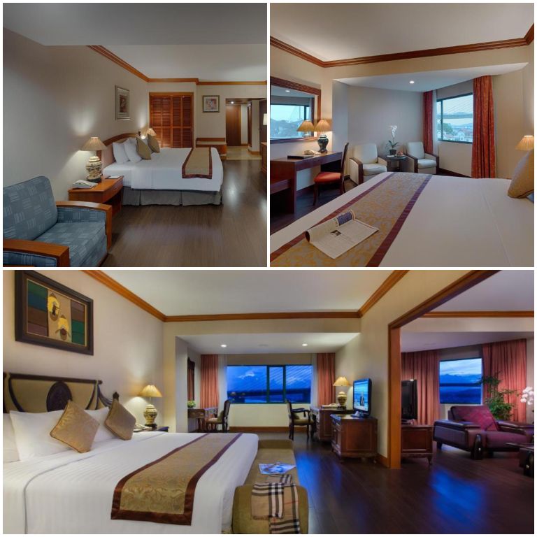 Halong Plaza Hotel sở hữu hệ thống phòng nghỉ hiện đại với các tone màu tươi sáng kết hợp cùng nội thất gỗ sồi cao cấp.