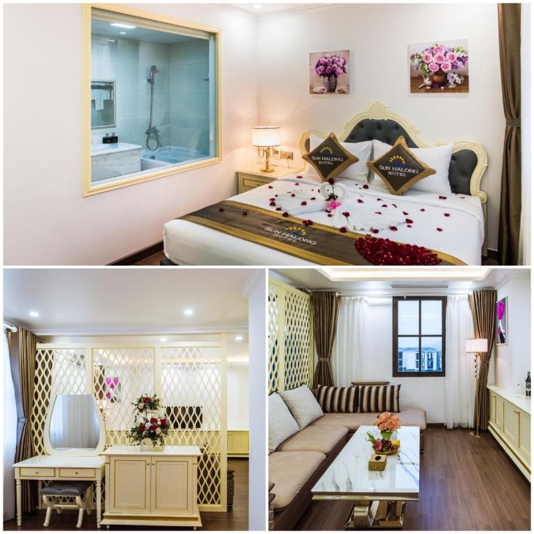 Sun Ha Long Hotel cung cấp nhiều loại phòng, phòng nghỉ nào cũng được trang bị đầy đủ tiện nghi tân tiến. 