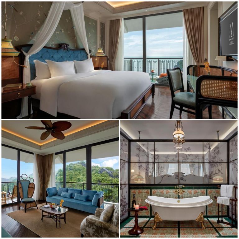 Hotel Perle d’Orient Cat Ba – MGallery mang đến thiết kế Đông Dương tràn ngập trong từng phòng nghỉ. 