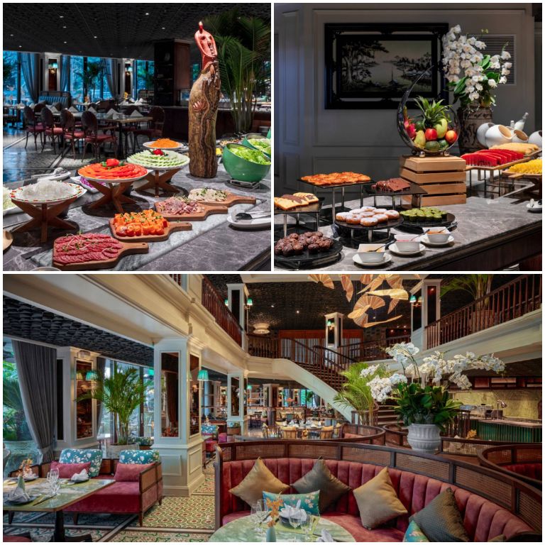 Mgallery Cát Bà sở hữu nhà hàng mang đến phong cách đầy Indochine cổ điển với các set buffet thượng hạng và Alacart. 