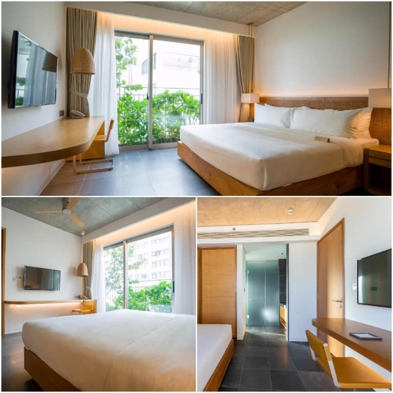 Phòng ngủ hiện đại với nội thất mang kiến trúc Zen, tối giản và tinh tế. 