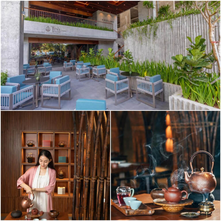Trà House & Bistro sở hữu một không gian tĩnh lặng, mang đến cho du khách một cảm giác mới lạ bởi nét văn hóa trà chiều Việt Nam.